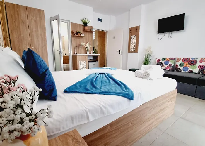 Kyd House Studiouri Si La 100 De M De Plaja Debarcader Pensiune